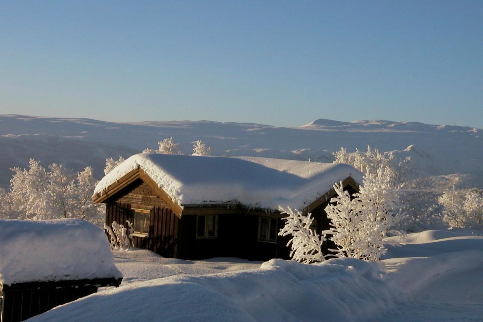 Charming Cabin With Old Timber, Fireplace & Views Apartment Beitostolen Exterior photo